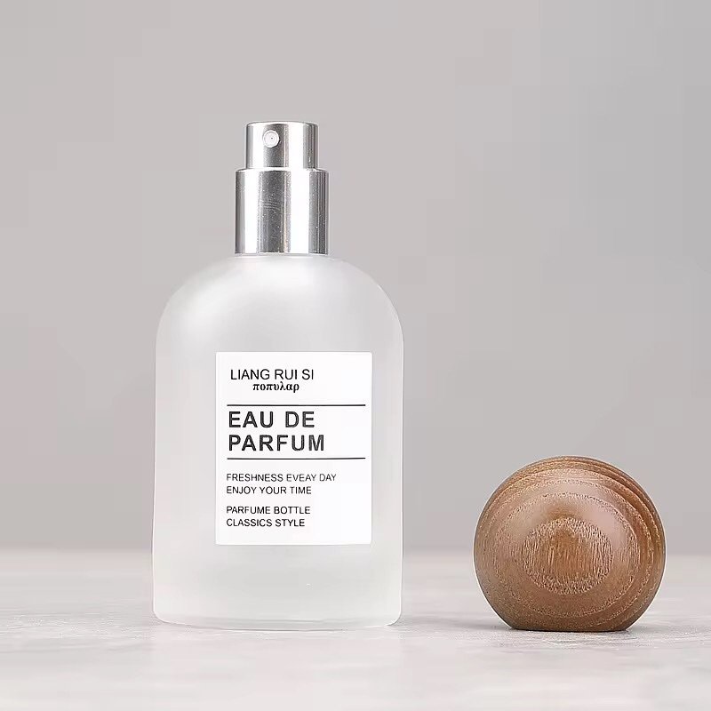 30ml Round Frosted Glass Perfume Bottle with Sprayer - Image 4