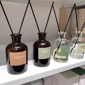 Slim neck glass vase bottles showcasing precise pouring spout design