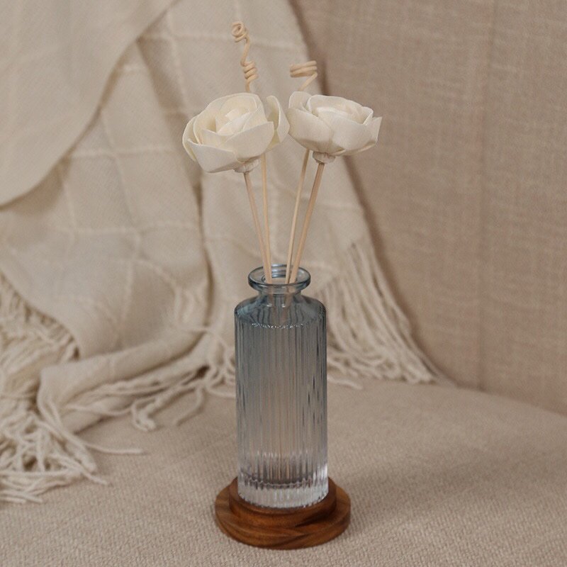 Detailed composition of handmade rose showcasing versatile mounting options (vine/fiber/cotton/drilled)