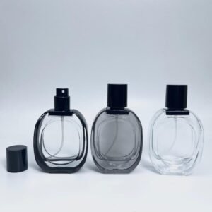 Elegant Frosted Glass Perfume Bottle - Modern Luxury Fragrance Packaging