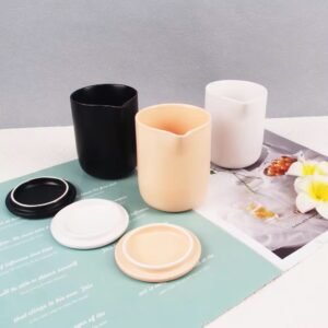 Snug-Fitting Lid for Ceramic Candle Cup - Dust Protection and Scent Preservation